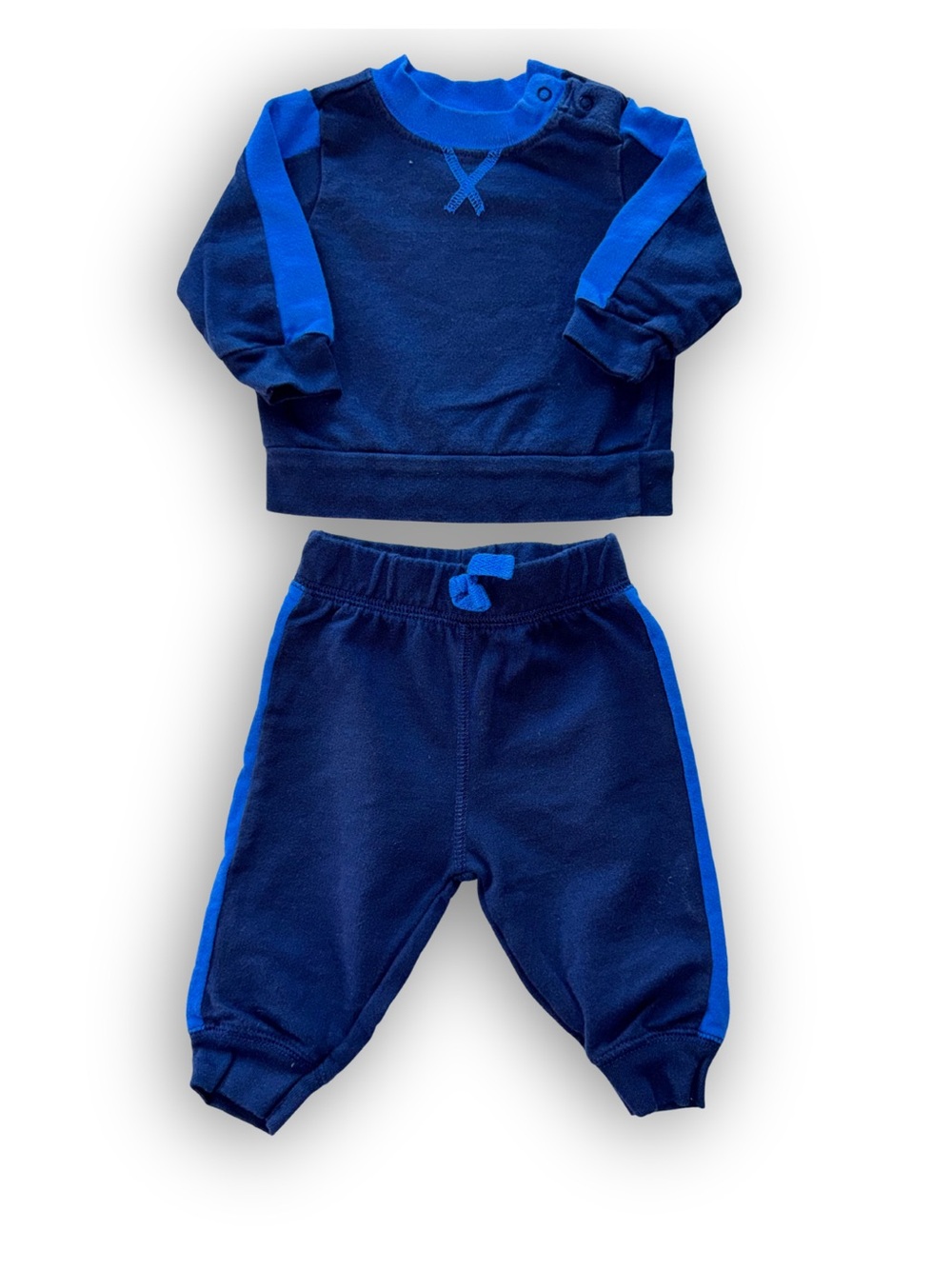 Navy & Royal Blue Baby Jogger Set